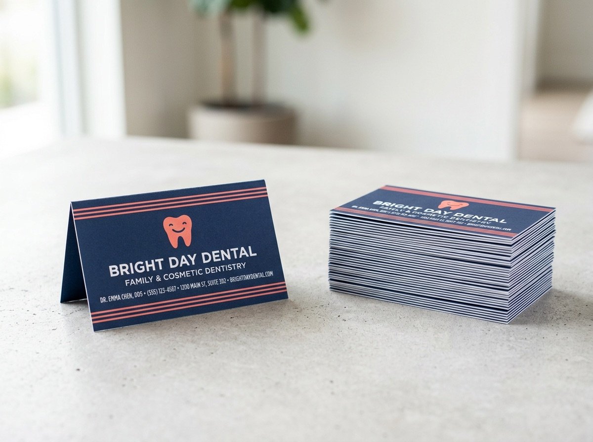Folded Business Cards